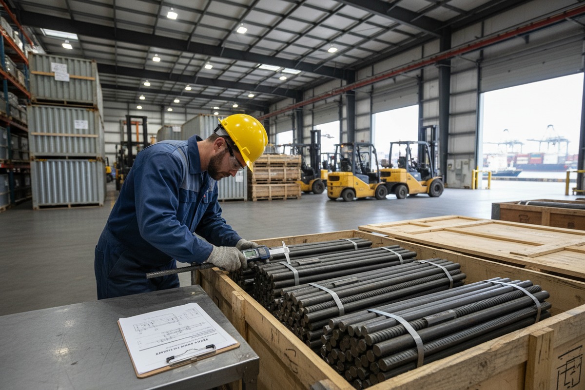 Independent third-party testing in China to validate anchor bolt quality before US shipment (ID#4)