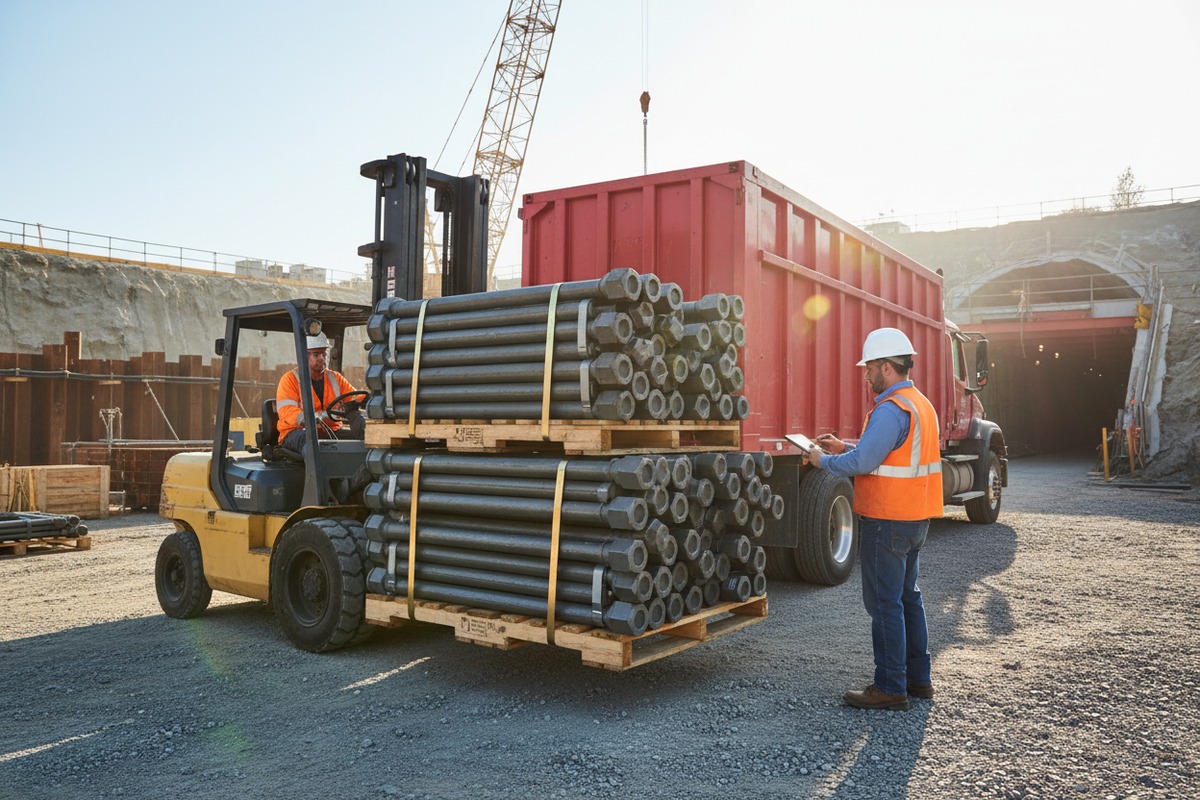 DDP Shipping Benefits Using DDP shipping to simplify US customs clearance for self-drilling rock bolt imports (ID#3)