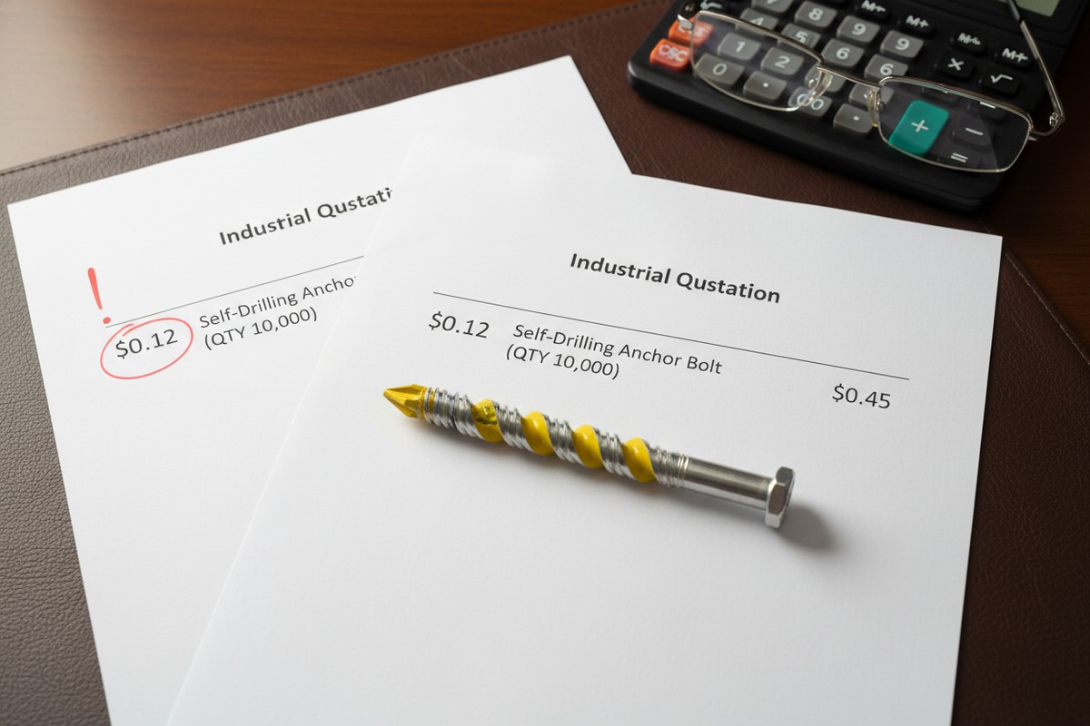 Risks of low-cost rock bolt quotes including inferior steel and poor thread quality (ID#4)