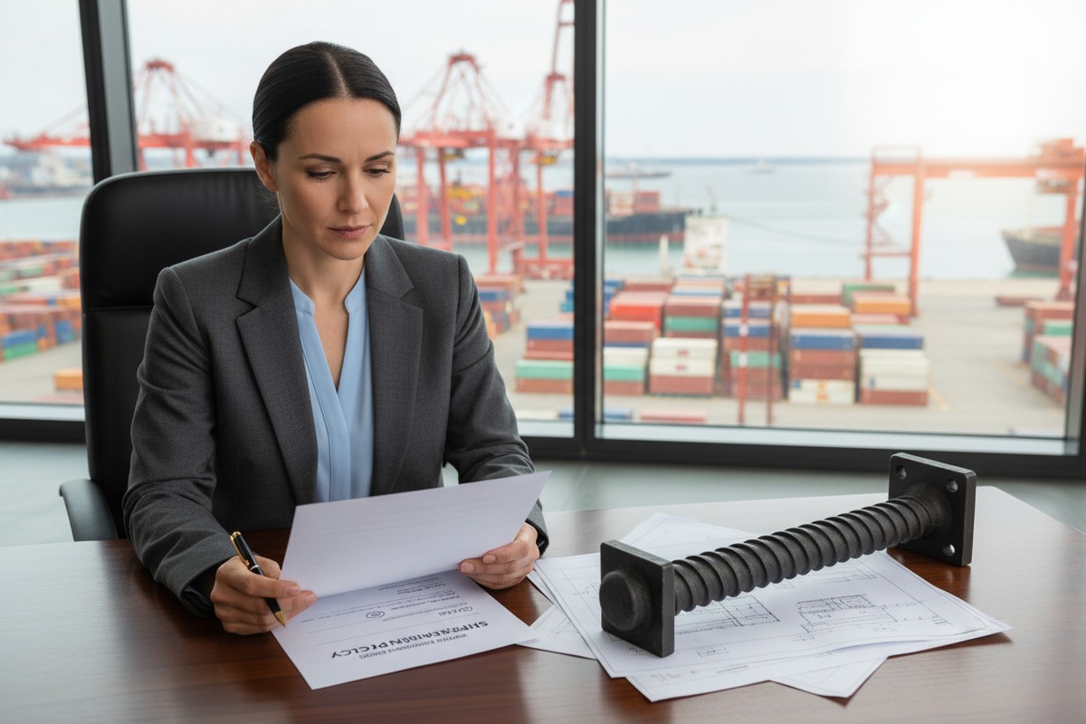 Shipping insurance for self-drilling anchor bolts sourced from China for geotechnical projects (ID#1)