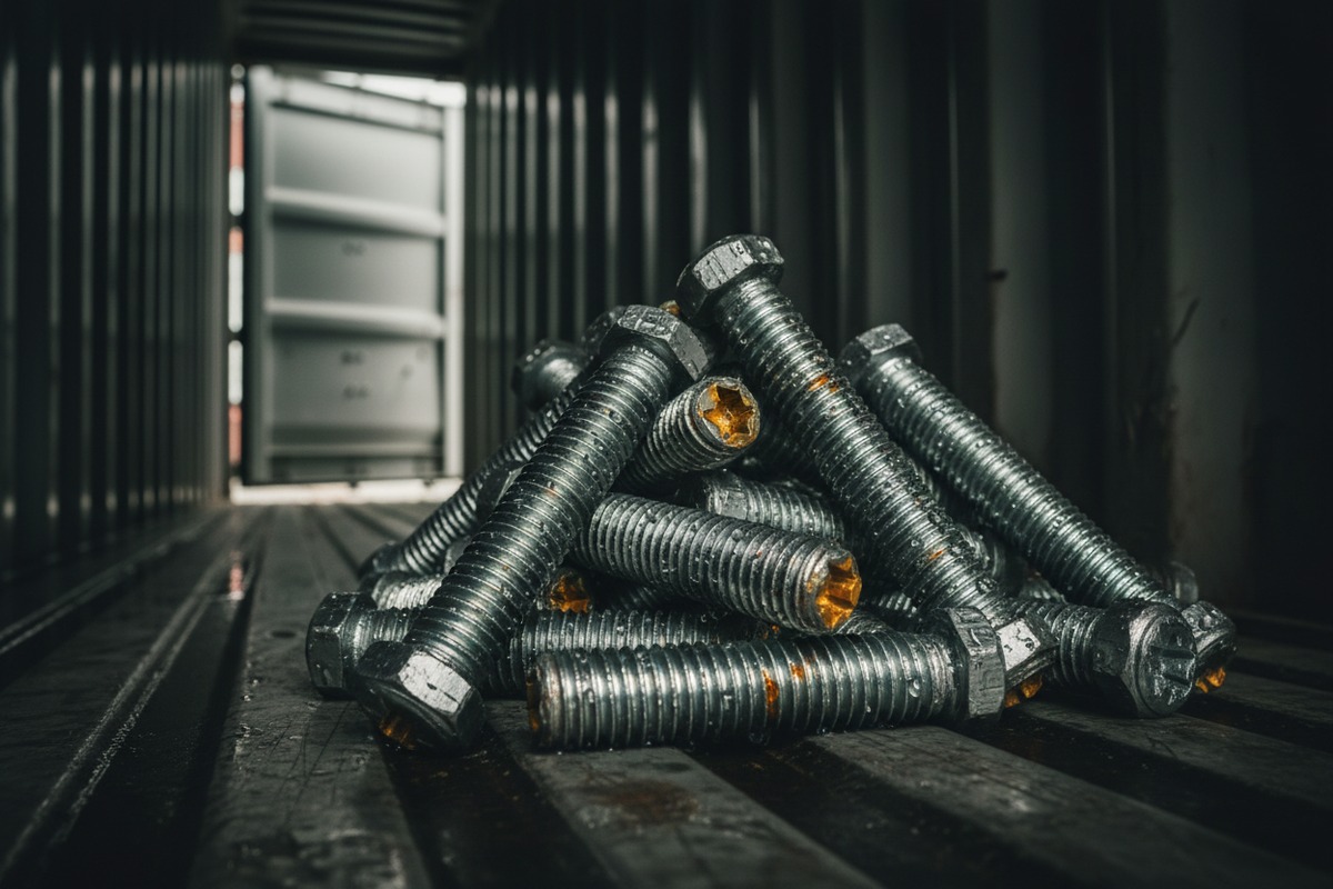 Transit risks covered by insurance including damage and corrosion for self-drilling anchor bolts (ID#4)