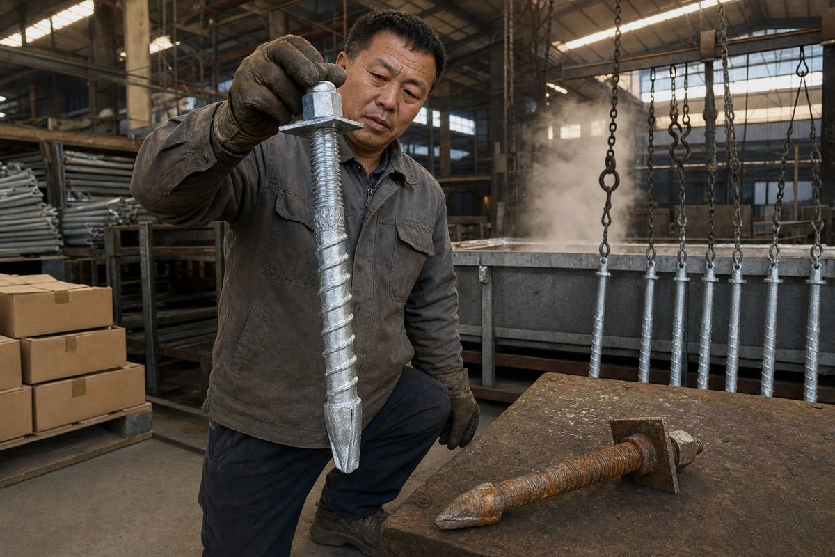 Corrosion protection processes like galvanizing and Dacromet affecting anchor bolt lifespan (ID#1)