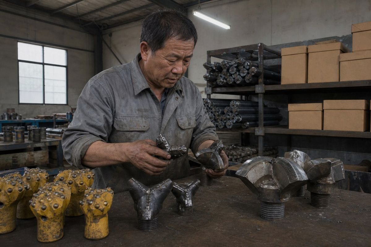 Karst Drill Bit Selection Selecting drill bit types matched to hard, medium, and soft karst tunnel geology conditions (ID#2)