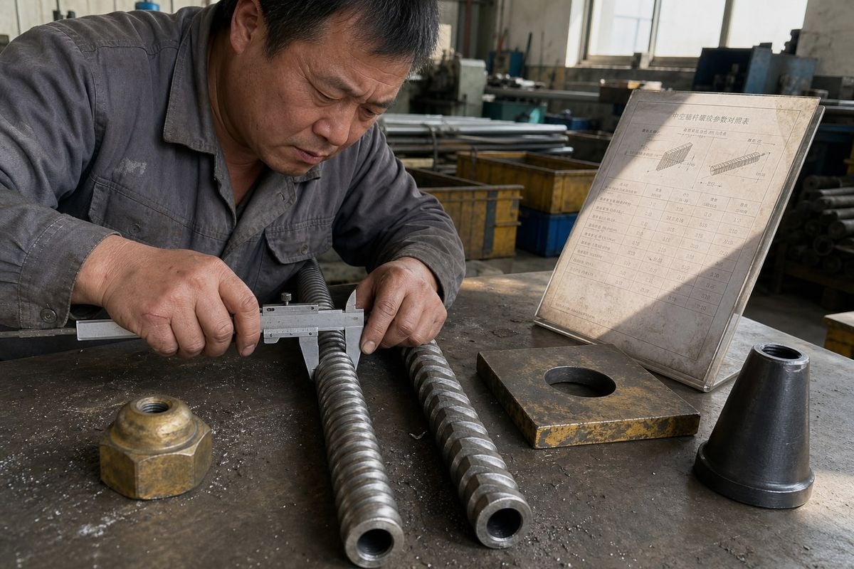 Comparing R-type and T-type thread specifications before ordering from a Chinese anchor bolt supplier (ID#2)
