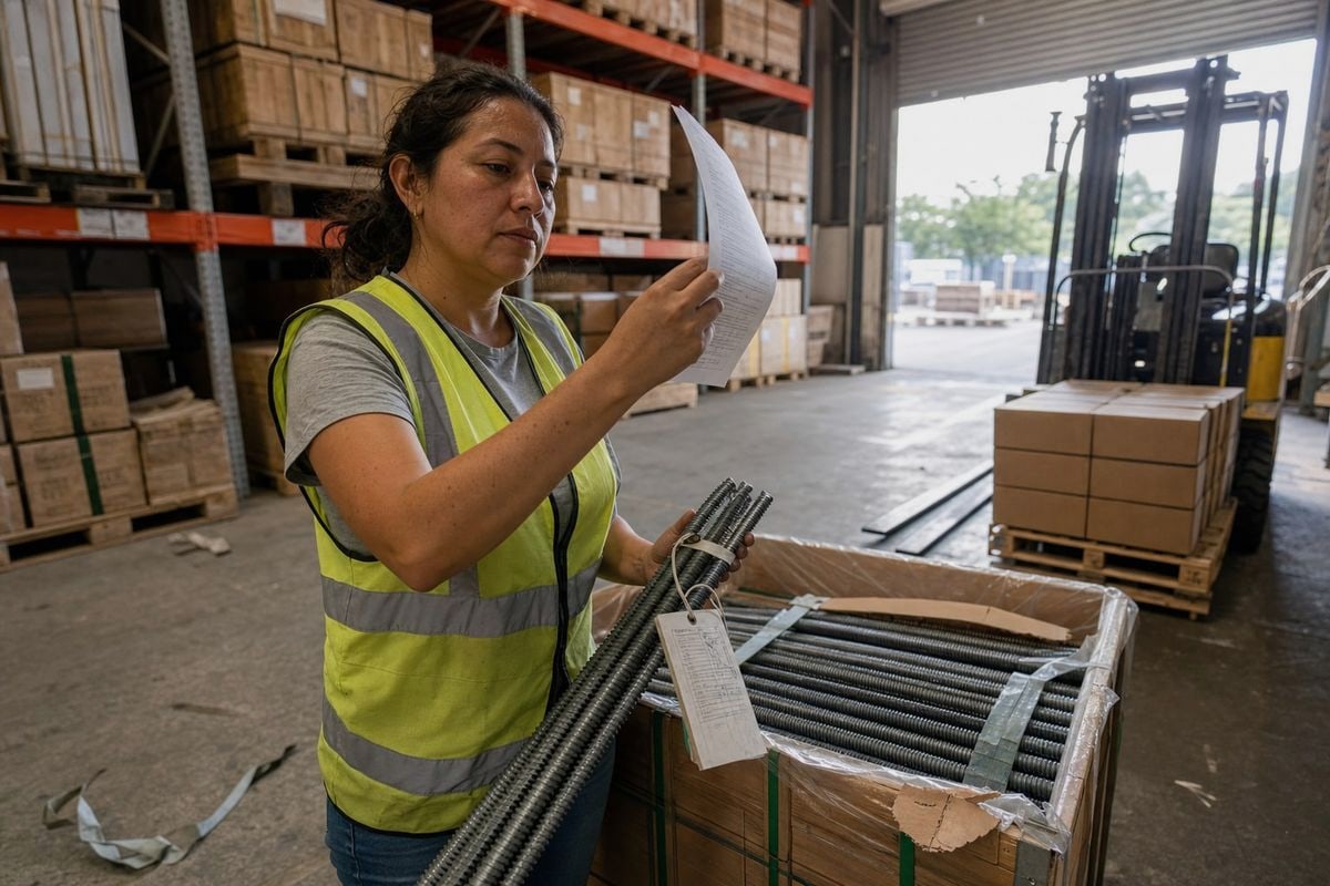 Certificate Verification Process Verifying supplier coating thickness certificates before bolt shipment arrives for quality assurance (ID#5)