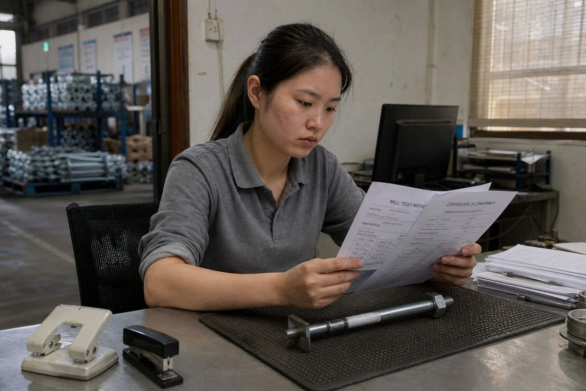 Federal Procurement Documentation Required supplier documentation including mill test reports and origin statements for federal procurement (ID#3)